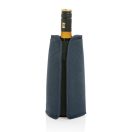 Gentuta racitor pentru sticla de vin, 2410E22112, Everestus, 15.5 x 2.5 x 22.5 cm, rPET, Albastru navy