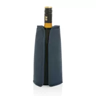   Gentuta racitor pentru sticla de vin, 2410E22112, Everestus, 15.5 x 2.5 x 22.5 cm, rPET, Albastru navy