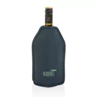   Gentuta racitor pentru sticla de vin, 2410E22112, Everestus, 15.5 x 2.5 x 22.5 cm, rPET, Albastru navy