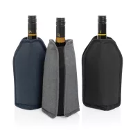   Gentuta racitor pentru sticla de vin, 2410E22112, Everestus, 15.5 x 2.5 x 22.5 cm, rPET, Albastru navy