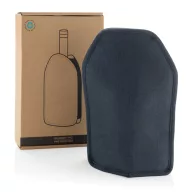   Gentuta racitor pentru sticla de vin, 2410E22112, Everestus, 15.5 x 2.5 x 22.5 cm, rPET, Albastru navy