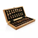 Set sah pliabil, Everestus, 42FEB231372, 29.5x29.3x2.7 cm, Lemn, Maro