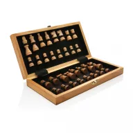   Set sah pliabil, Everestus, 42FEB231372, 29.5x29.3x2.7 cm, Lemn, Maro