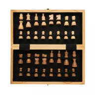   Set sah pliabil, Everestus, 42FEB231372, 29.5x29.3x2.7 cm, Lemn, Maro