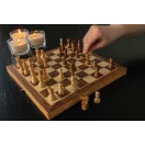 Set sah pliabil, Everestus, 42FEB231372, 29.5x29.3x2.7 cm, Lemn, Maro