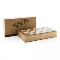   Set sah pliabil, Everestus, 42FEB231372, 29.5x29.3x2.7 cm, Lemn, Maro