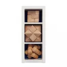 Set pentru stimularea inteligentei, Everestus, 42FEB231365, 18.2x7.8x7.2 cm, Lemn, Alb
