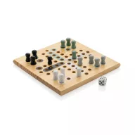 Joc Ludo, 2401E16167, Everestus, 18x18x4 cm, Lemn, Maro