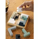 Puzzle din lemn, 2401E16176, Everestus, 11.9x11.8x1.8 cm, MDF, Maro