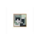 Puzzle din lemn, 2401E16176, Everestus, 11.9x11.8x1.8 cm, MDF, Maro