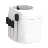   Adaptor de calatorie, 2502E15047, Skross, 5.5 x 7.2 x 6 cm, Policarbonat, Alb