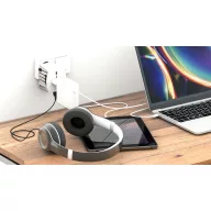   Adaptor de calatorie, 2502E15048, Skross, 6.3 x 7.5 x 5.4 cm, Policarbonat, Alb