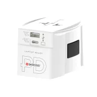   Adaptor de calatorie 65W, 2502E15049, Skross, 6.3 x 5.4 x 7.9 cm, Policarbonat, Alb