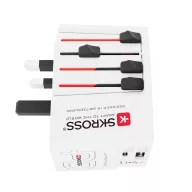   Adaptor de calatorie 65W, 2502E15049, Skross, 6.3 x 5.4 x 7.9 cm, Policarbonat, Alb