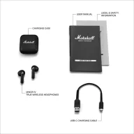   Casti in ear, earbuds, Marshall, 2610E18052, Wireless, 4.8x2.3x5.4 cm, Plastic, Negru