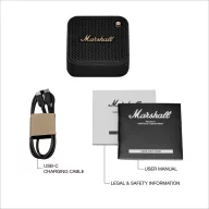   Boxa portabila, Marshall, 2610E18809, 10W, Wireless, 4.3x10x10 cm, Plastic, Negru