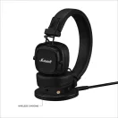 Casti over the ear, Marshall, 2610E18051, Wireless, 17.7x6.5x17.3 cm, Plastic, Negru