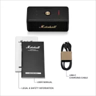   Boxa portabila, Marshall, 2610E18808, 15W, Wireless, 7.7x16x6.8 cm, Plastic, Negru