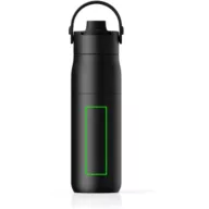   Sticla termos, Brita, 2610E19228, 1000 ml, Cu maner, 28.6xØ8.3 cm, Otel inoxidabil, Negru