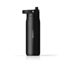 Sticla termos, Brita, 2610E19228, 1000 ml, Cu maner, 28.6xØ8.3 cm, Otel inoxidabil, Negru