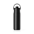 Sticla termos, Brita, 2610E19228, 1000 ml, Cu maner, 28.6xØ8.3 cm, Otel inoxidabil, Negru