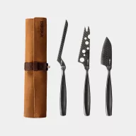   Set cutite de bucatarie, 2502E16003, Boska, 28.7 x 24.6 x 5.3 cm, Otel, Negru