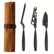   Set cutite de bucatarie, 2502E16003, Boska, 28.7 x 24.6 x 5.3 cm, Otel, Negru