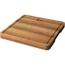 Set platou cu 4 cutite de bucatarie, Boska, 2610E19061, 29.5x29.5x3 cm, Lemn, Maro