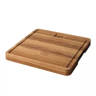   Set platou cu 4 cutite de bucatarie, Boska, 2610E19061, 29.5x29.5x3 cm, Lemn, Maro