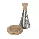 Razatoare, Boska, 2610E18889, 27.5xØ14.5 cm, Otel inoxidabil, Lemn, Argintiu Steel