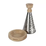   Razatoare, Boska, 2610E18889, 27.5xØ14.5 cm, Otel inoxidabil, Lemn, Argintiu Steel