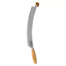 Cutit de branzeturi si pizza, Boska, 2610E19060, 44.9x7.9x5.5 cm, Otel inoxidabil, Lemn, Argintiu Steel