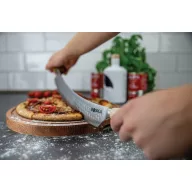   Cutit de branzeturi si pizza, Boska, 2610E19060, 44.9x7.9x5.5 cm, Otel inoxidabil, Lemn, Argintiu Steel