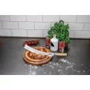 Cutit de branzeturi si pizza, Boska, 2610E19060, 44.9x7.9x5.5 cm, Otel inoxidabil, Lemn, Argintiu Steel