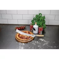   Cutit de branzeturi si pizza, Boska, 2610E19060, 44.9x7.9x5.5 cm, Otel inoxidabil, Lemn, Argintiu Steel