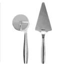Set Pizza, 2502E15840, Boska, 27 x 7.8 x 1.5 cm, Otel, Argintiu steel