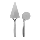 Set Pizza, 2502E15840, Boska, 27 x 7.8 x 1.5 cm, Otel, Argintiu steel