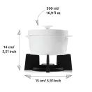 Vas 500 ml, 2502E15836, Boska, 15.2 x 15.4 x 14 cm, Portelan, Fonta, Alb