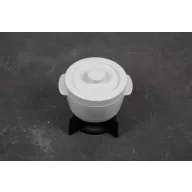   Vas 500 ml, 2502E15836, Boska, 15.2 x 15.4 x 14 cm, Portelan, Fonta, Alb