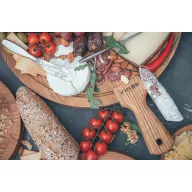   Tocator alimente, 2502E16073, Boska, 44.5 x 33 x 1.8 x ⌀33 cm, Lemn, Maro