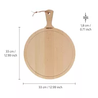   Tocator alimente, 2502E16073, Boska, 44.5 x 33 x 1.8 x ⌀33 cm, Lemn, Maro