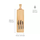 Set tocator, 2502E16072, Boska, 44 x 11.2 x 2.8 cm, Lemn, Maro