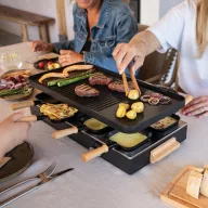   Gratar Gourmet Party, Boska, 2610E18888, 53.4x26x14.5 cm, Otel inoxidabil, Lemn, Negru
