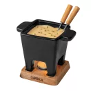 Set Fondue, 2502E15842, Boska, 10.5 x 14.5 x 12.3 cm, Ceramica, Lemn, Negru