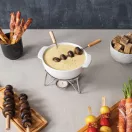 Set Fondue, 2509E17024, Boska, 20.4x15.6x15.8xØ 15.5 cm, Ceramica, Otel, Alb
