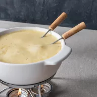   Set Fondue, 2509E17024, Boska, 20.4x15.6x15.8xØ 15.5 cm, Ceramica, Otel, Alb