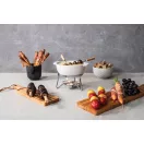 Set Fondue, 2509E17024, Boska, 20.4x15.6x15.8xØ 15.5 cm, Ceramica, Otel, Alb