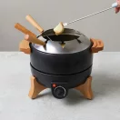 Set Fondue, 2509E17025, Boska, 26.5x20x19.8 cm, Otel, Lemn, Negru