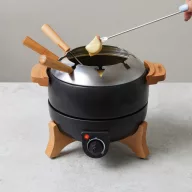   Set Fondue, 2509E17025, Boska, 26.5x20x19.8 cm, Otel, Lemn, Negru