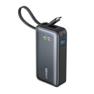  Powerbank Anker, 2610E17989, 10000 mAh, 30 W, USB-A, USB-C, 10.4x5.3x2.6 cm, Policarbonat, ABS, Negru